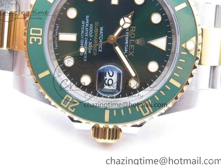 Wrapped MAX VRF Dial Green Bracelet A2836 116613 Edition Bezel on YG Submariner Version Best SS YG LV 0831